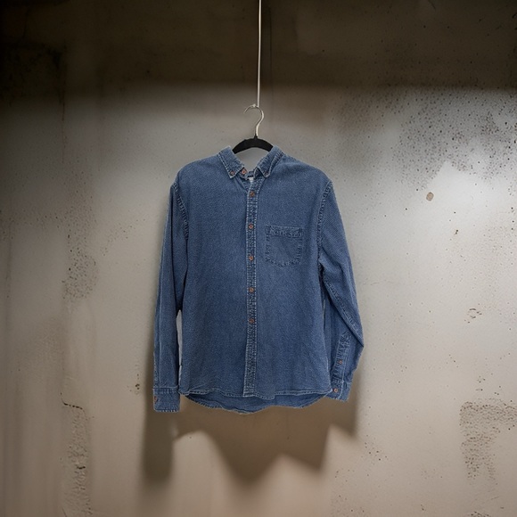Men Long -Sleeve Button Down - Picture 1 of 1